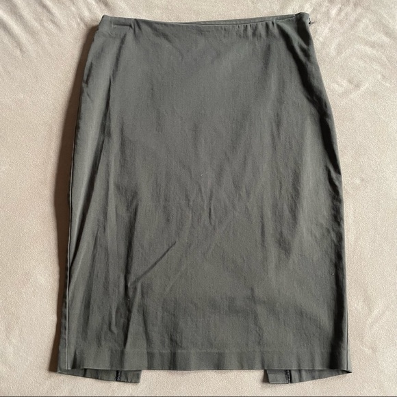 Sisley Pencil Skirt - Olive Green, Size 0 - Picture 1 of 6
